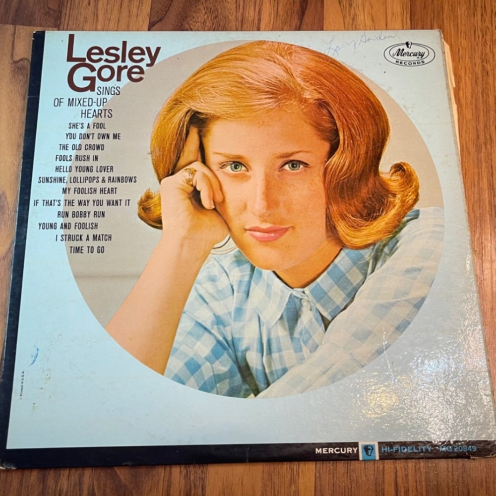 Lesley Gore Sings of Mixed-Up Hearts Vinyl LP 1963 Mono Mercury MG 20849 Pop